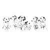 black, dalmatian, dog, illustration, pet, puppies, puppy, spots, white