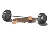 athlete, hole, humor, humorous, muscles, olympic, power, sports, weightlifting, weights