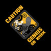 brain, caution, gears, genius, humor, humorous, intelligence, sign, symbol, warning, work